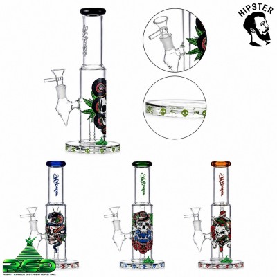 WATER PIPE HIPSTER 10" SKULL & SNAKE WP12114 1CT